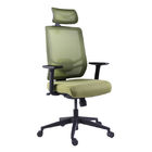 Green Adjustable Spine Protecting Headrest and PA Wheels Project Ofiice Chairs