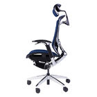 Blue Wintex Mesh High Back Swivel Chairs Height Adjustable Mesh Fabric Chair